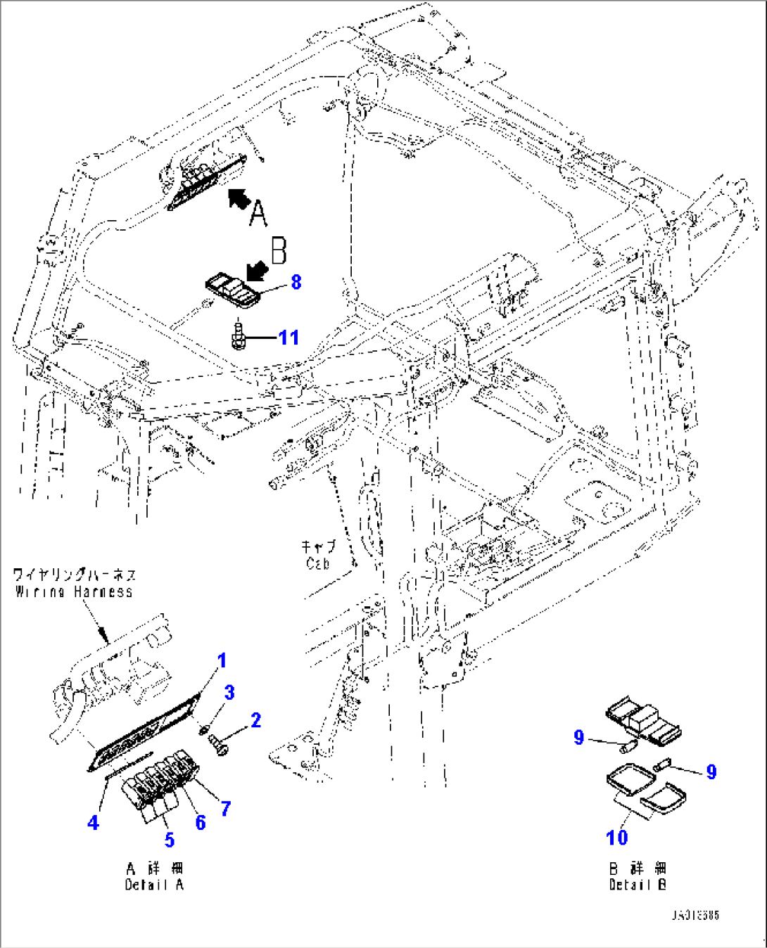 Cab, Switch and Lamp (#B60001-)