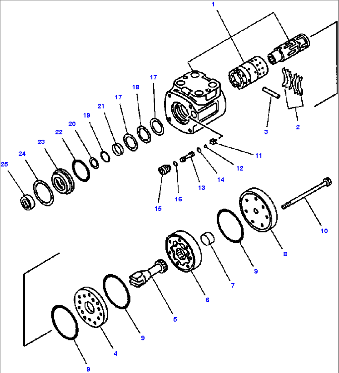 FIG NO. 4111 STEERING UNIT VALVE - KOMATSU