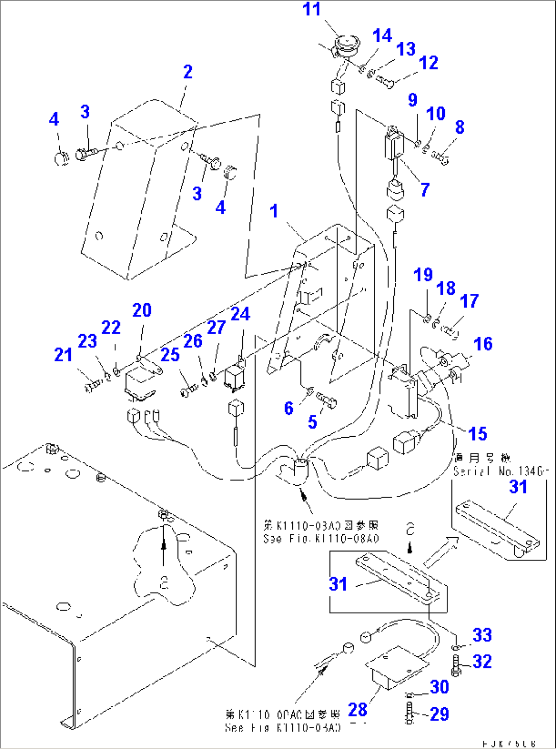 FLOOR FRAME (SWITCH WIRING) (FOR EC)(#1227-)