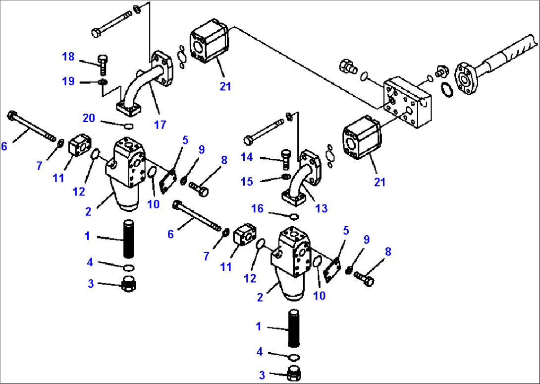 H3410-04A0 HYDRAULIC PIPING LINE FILTER AND PIPING (1/2)