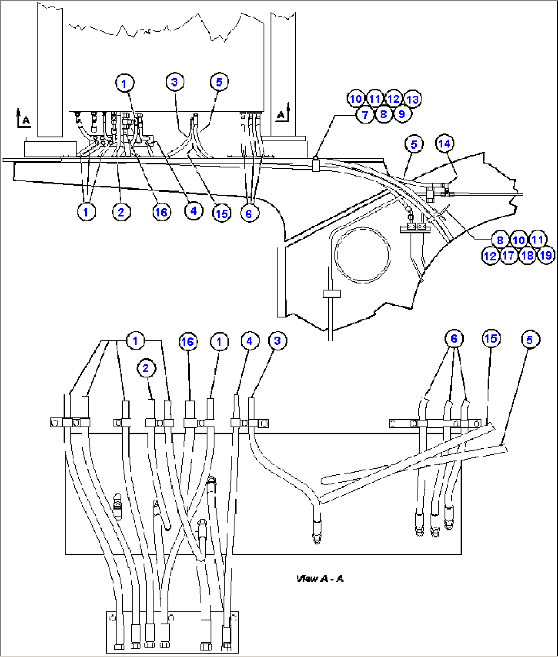 HYDRAULIC BRAKE CABINET PIPING - 2