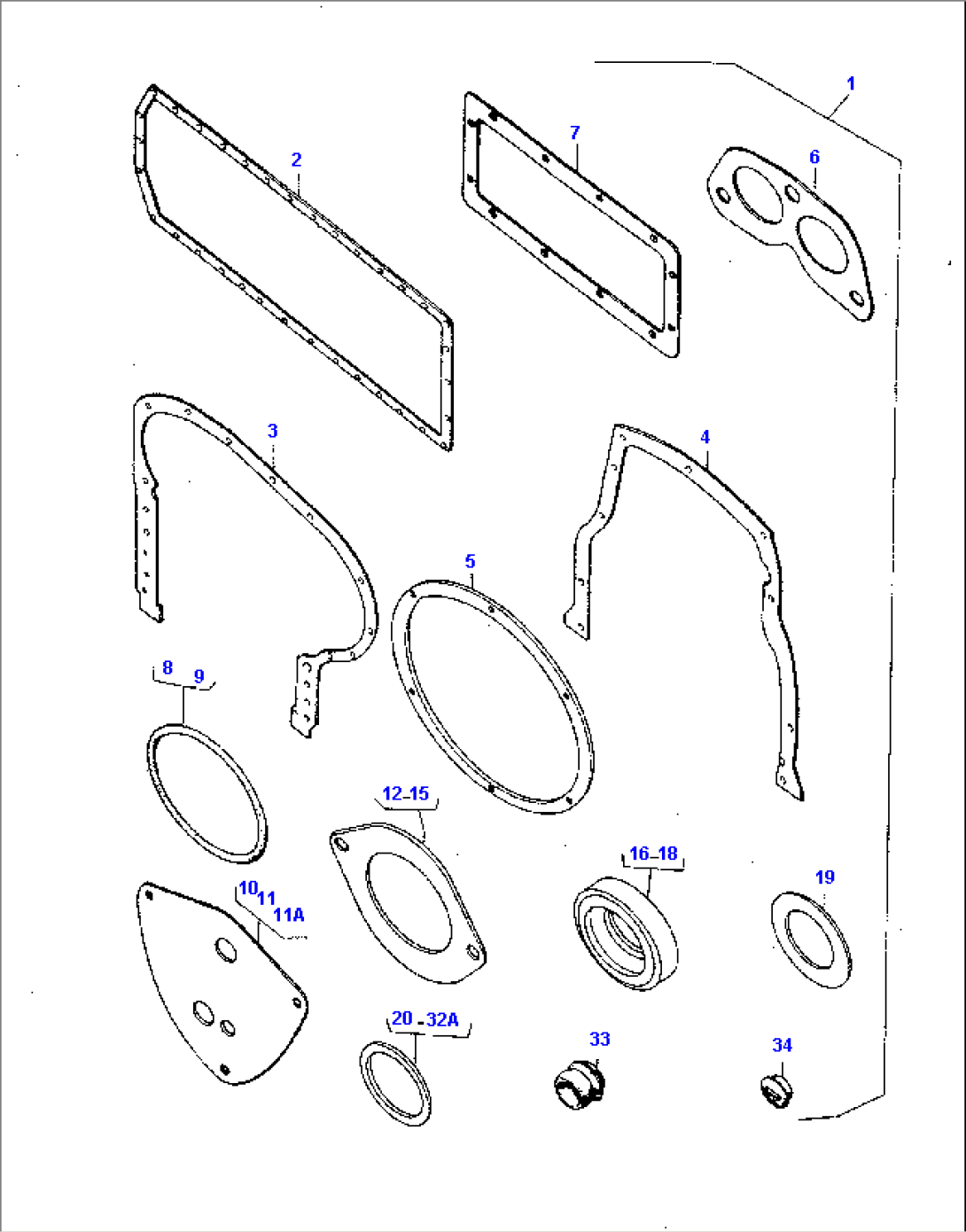 GASKET KIT, CYLINDER BLOC