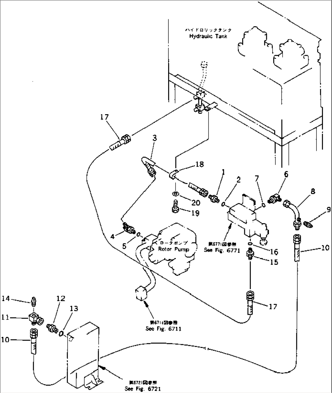 HYDRAULIC PIPING (ROTOR REVOLUTION) (9/10)