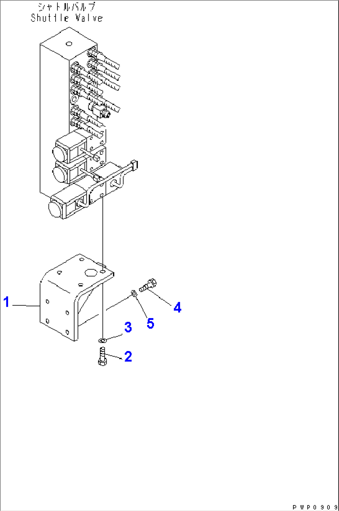 MANIFOLD BLOCK (MOUNT BRACKET)(#K32001-)