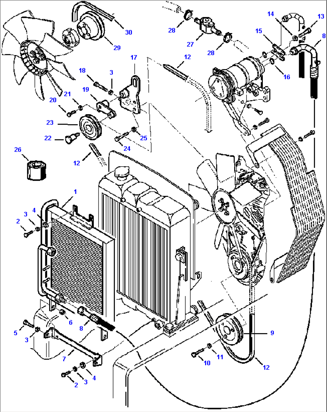 FIG. K5700-02A3 AIR CONDITIONER - CONDENSER PIPING