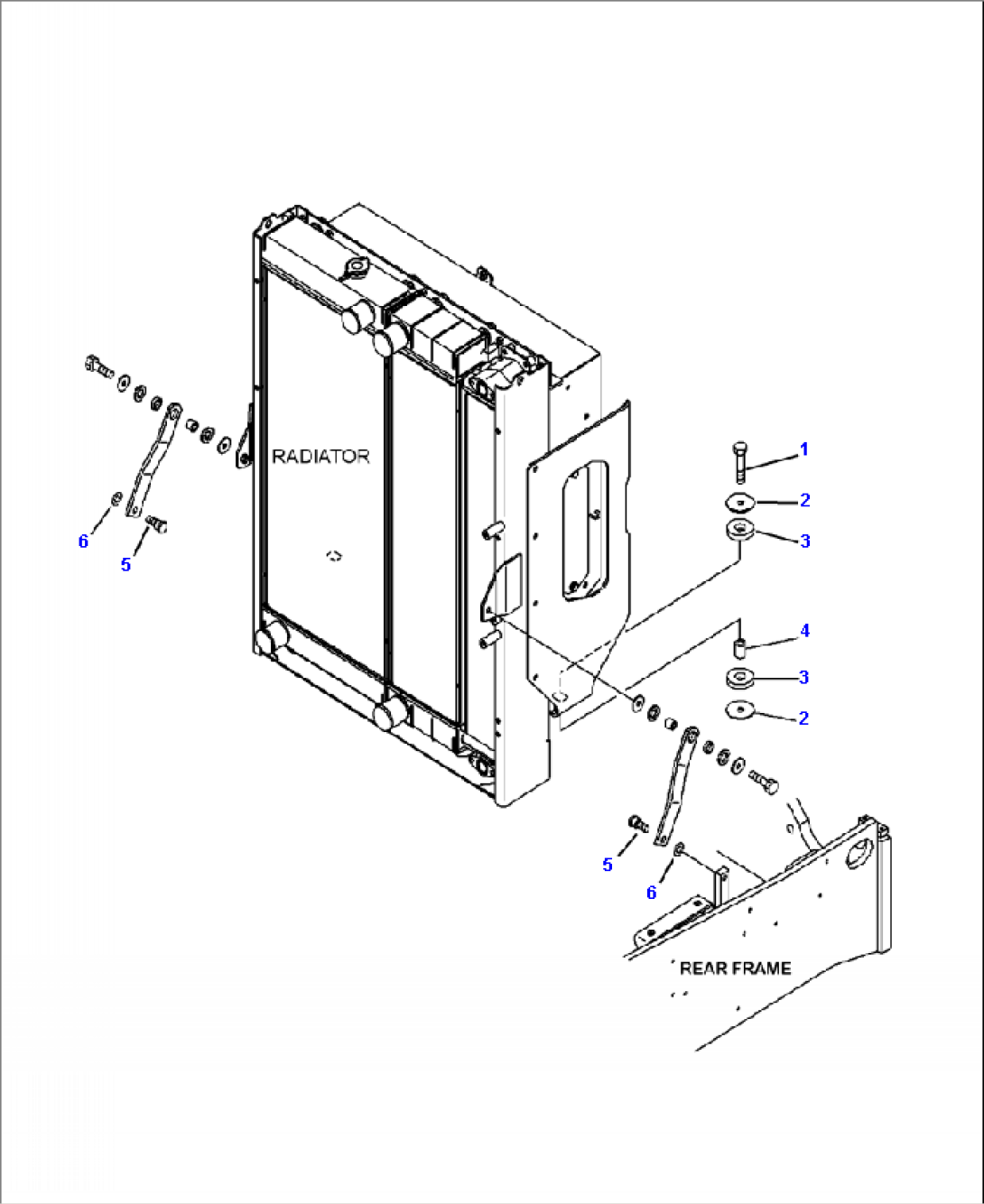C0110-08A0 RADIATOR SIDE MOUNTING