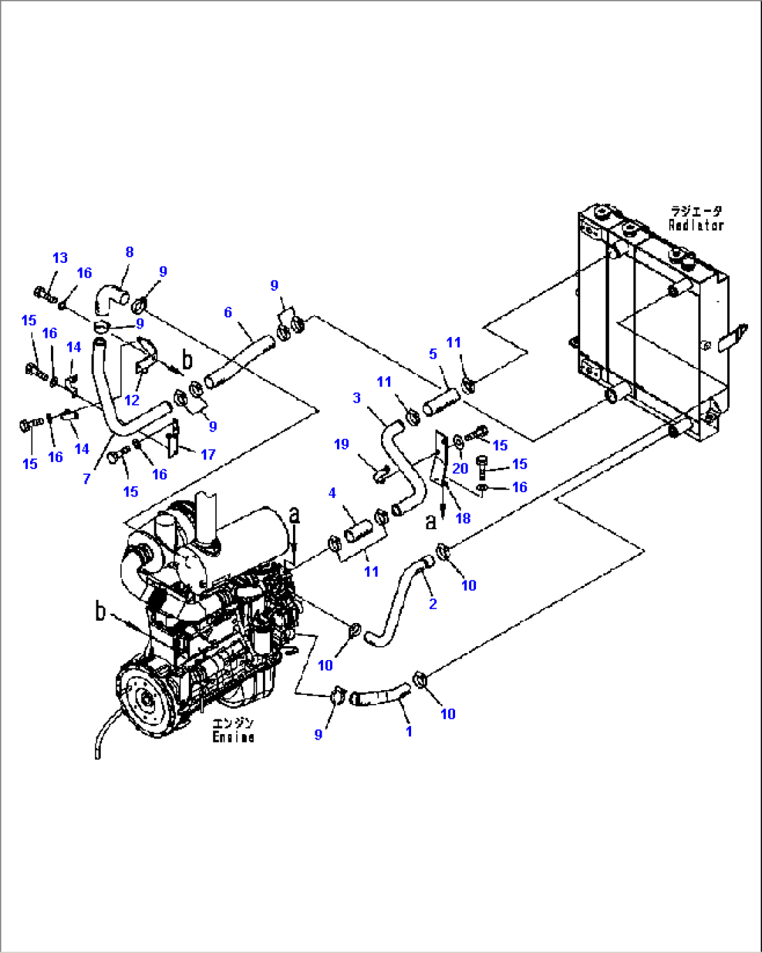 COOLING LINE (TROPICAL SPEC) (#B11514-)