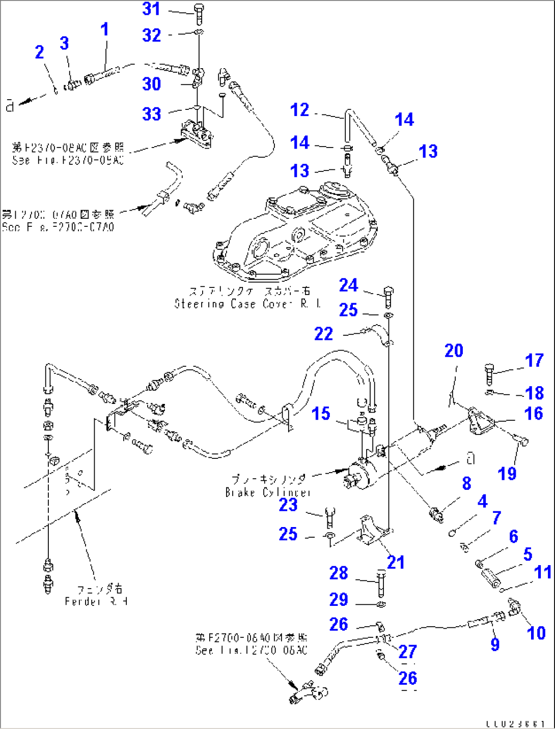 BRAKE PIPING (WITH BRAKE ASSISTOR) (FOR SLAG HANDLING)(#58419-)