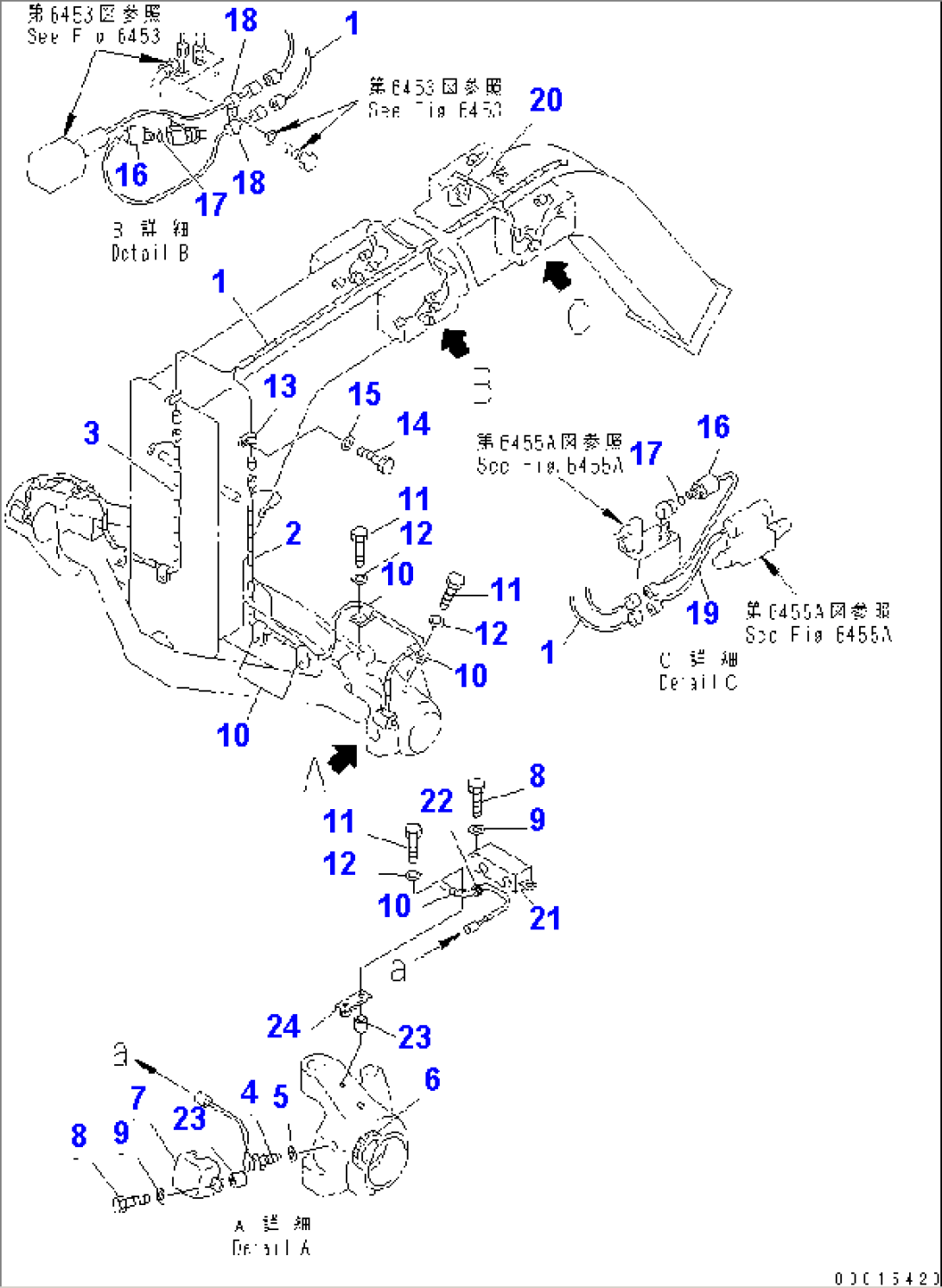 AUTO BLADE WIRING (FRONT LINE) (AUTO TRANSMISSION SPEC.)(#12019-)