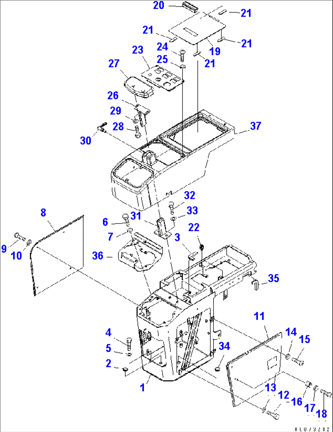 FLOOR (CONSOLE BOX) (R.H.)