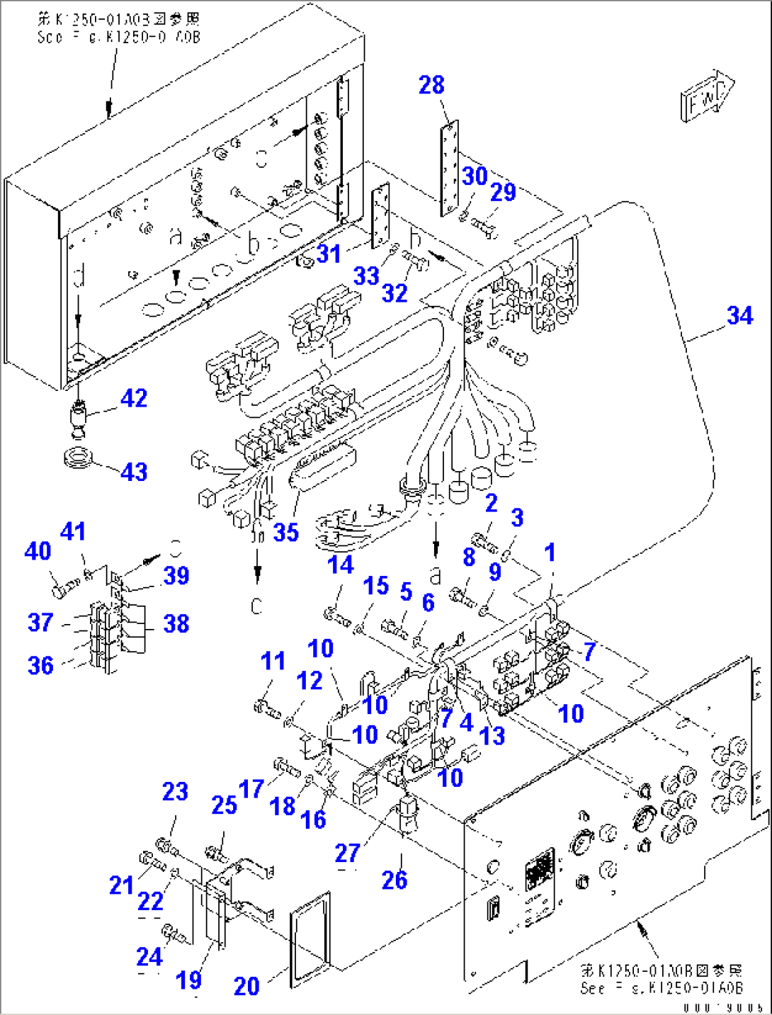 CONTROL PANEL WIRING (MAIN PANEL¤ 3/3)(#1068-)