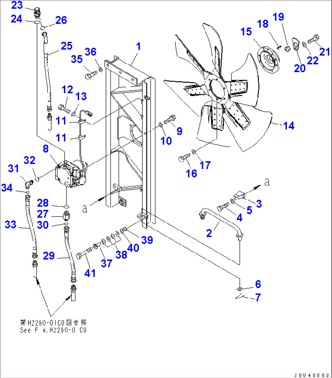 FAN AND MOTOR PIPING(#11001-)