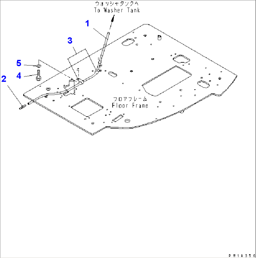 FLOOR FRAME (WIND WASHER)(#20001-)