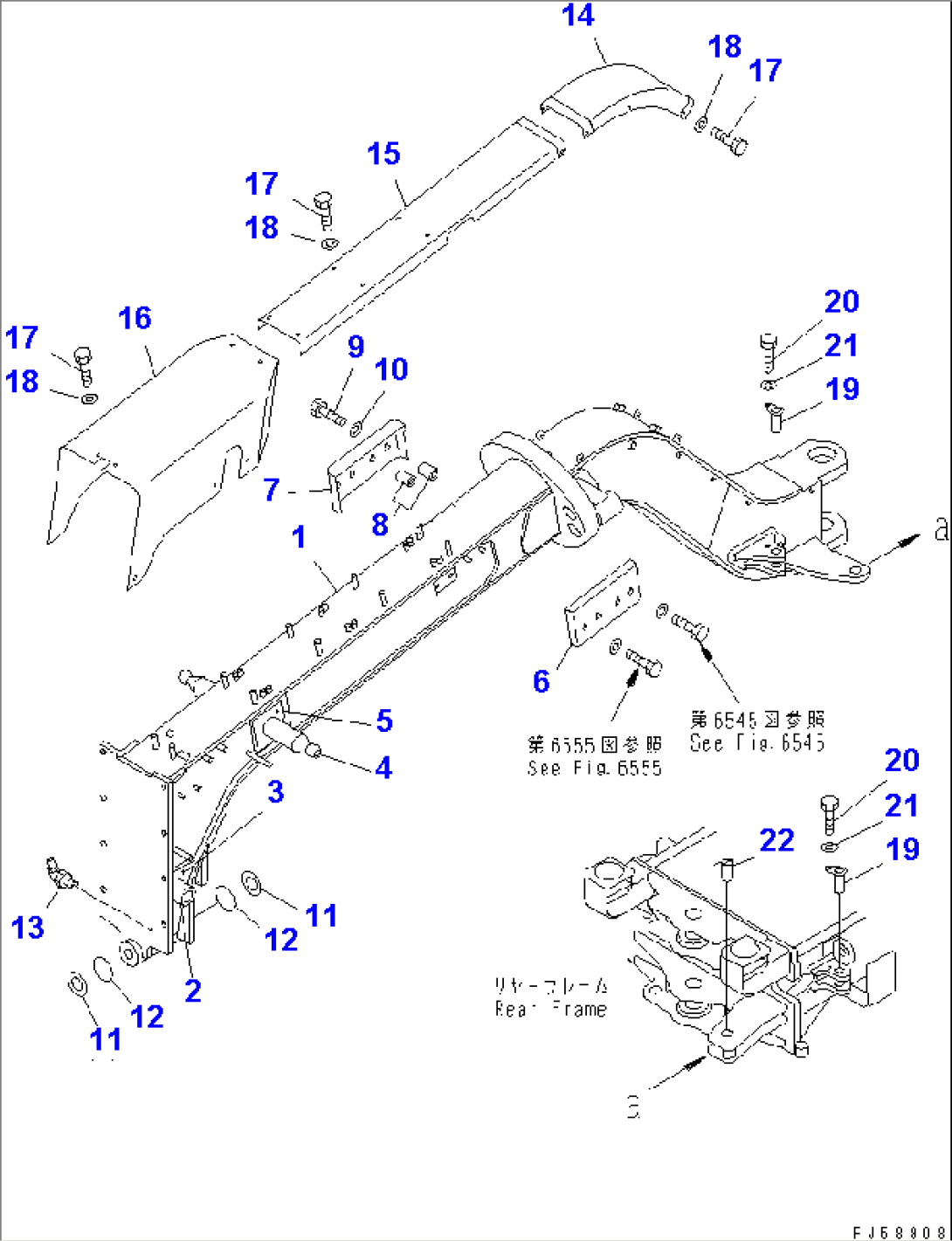 FRONT FRAME (FOR 90 DEG. BANK CUTTING)