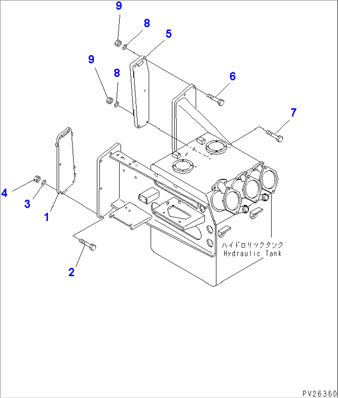 HYDRAULIC TANK AND VALVE (SUBLINE ASS