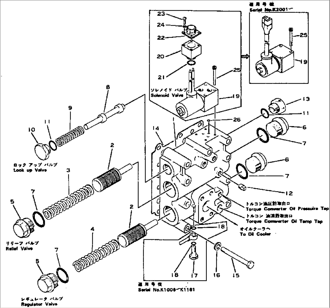 TORQUE CONVERTER VALVE AND SOLENOID VALVE(#1005-2000)