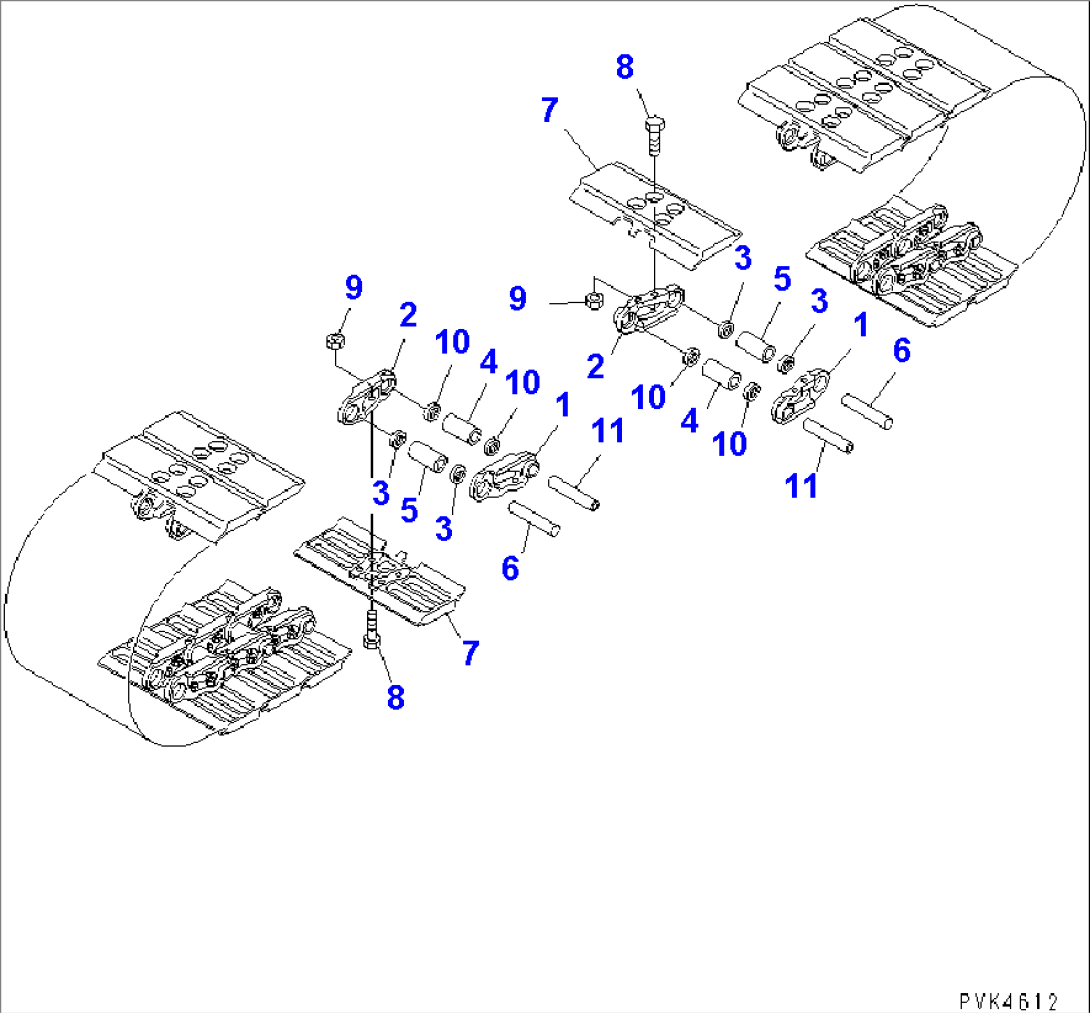 TRACK SHOE (FLAT TYPE) (480MM WIDE)