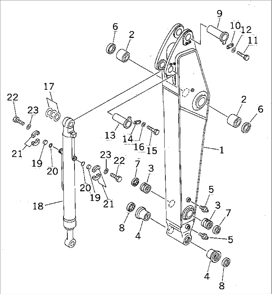 ARM (2.4M) (ARM AND BUCKET CYLINDER) (FOR COMPONENT)(#12144-)