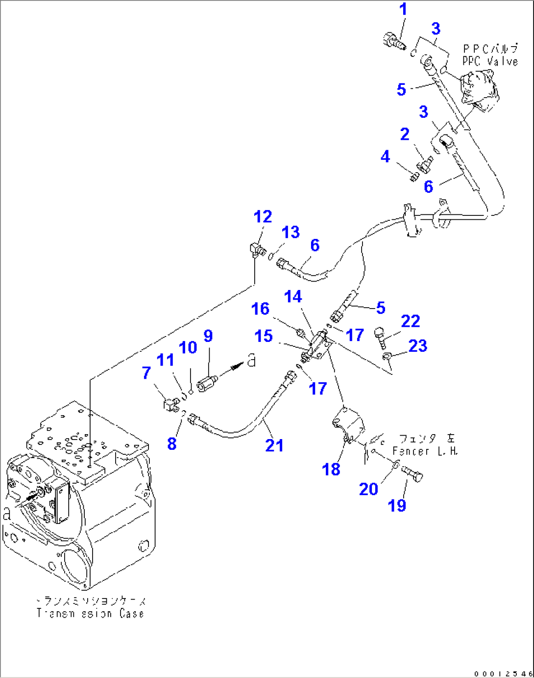 STEERING OIL LINES (FOR MONO LEVER STEERING) (FOR F3-R3 TRANSMISSION)