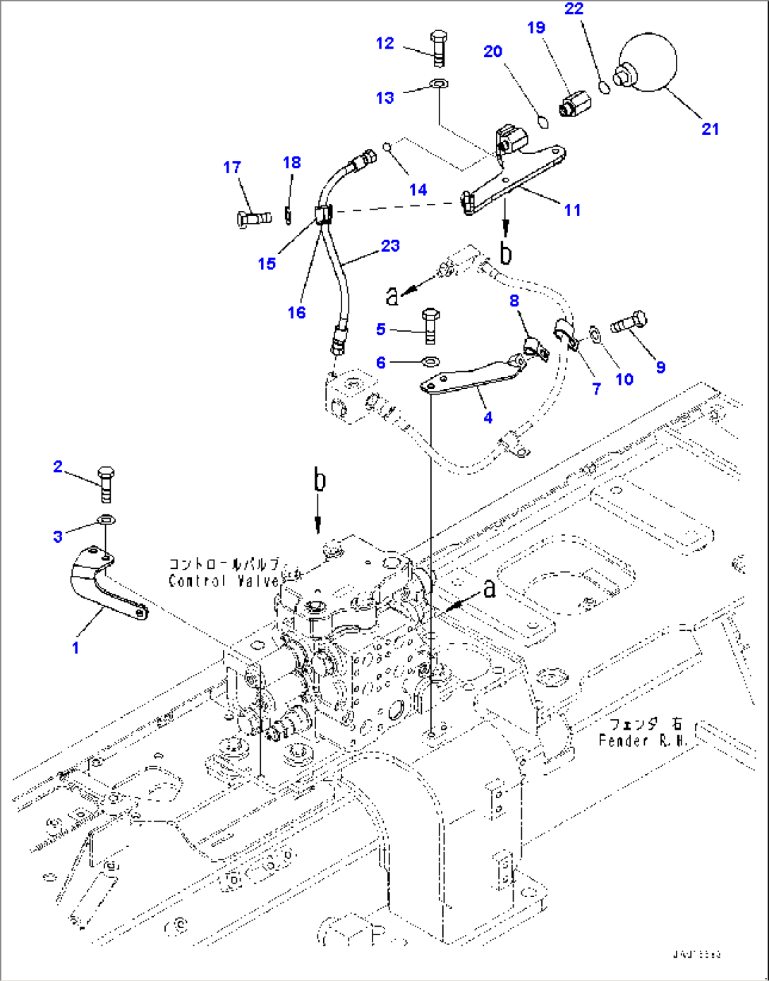 Steering Oil Piping, Accumulator (#10001-)