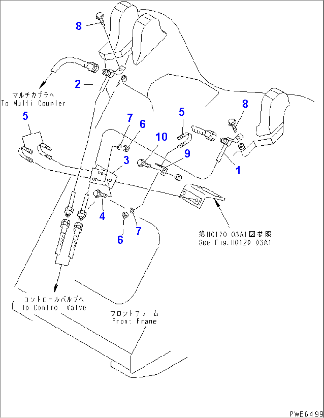 FRONT FRAME (MULTI COUPLER LINE)