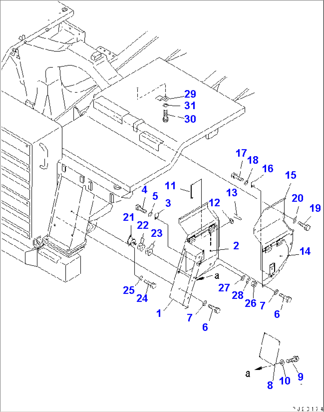 ENGINE SIDE COVER (1/2)(#6001-)