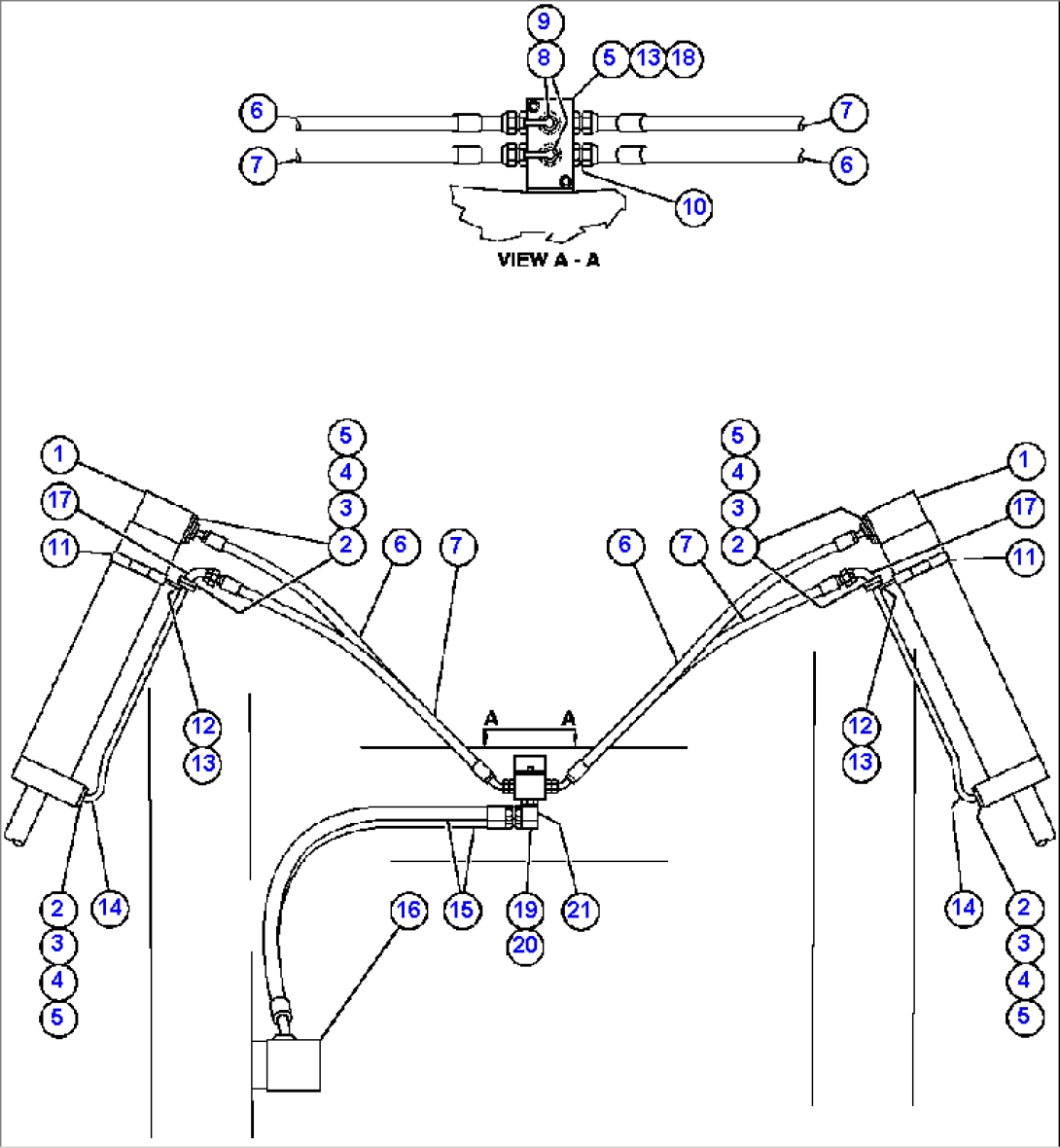 STEERING CYLINDER PIPING