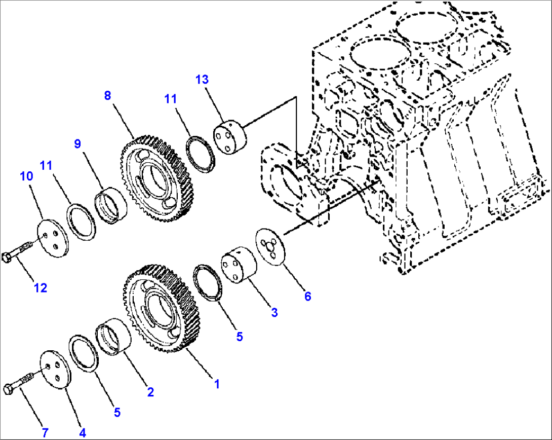 IDLER GEARS ESN 34668921 AND DOWN