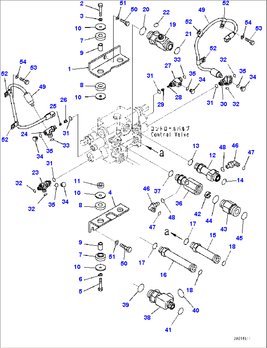 Hydraulic Control Valve, Control Valve Related Parts (#80001-)