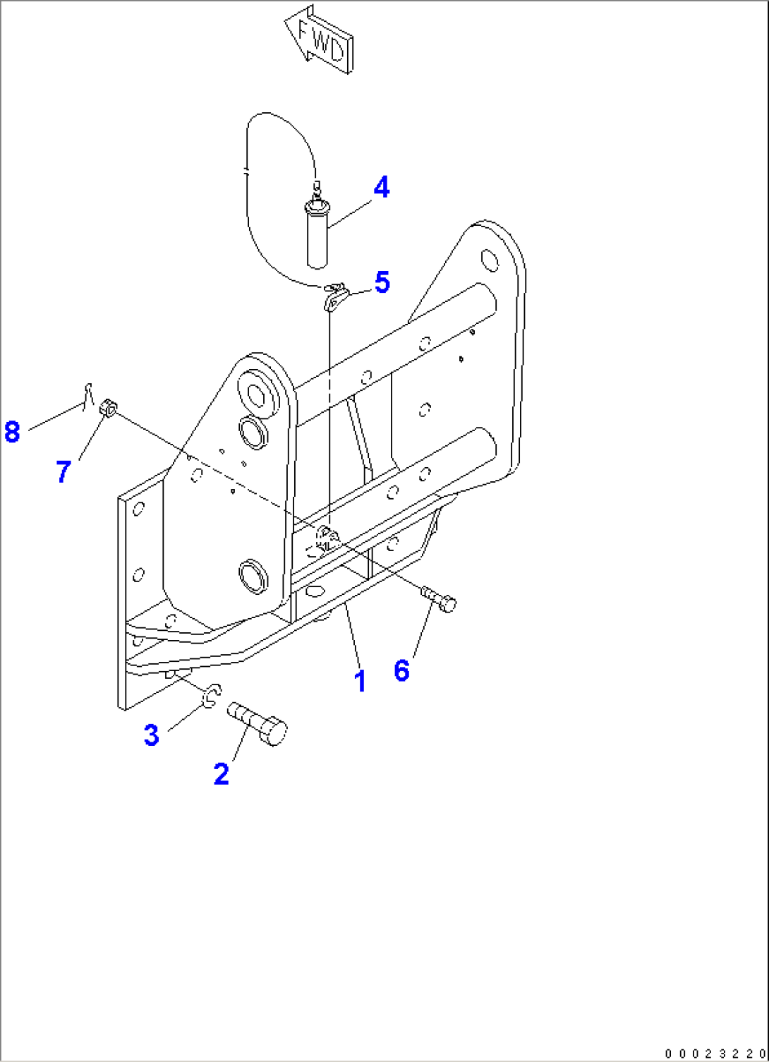 DRAWBAR LESS (FOR TRIMMING)(#11001-)