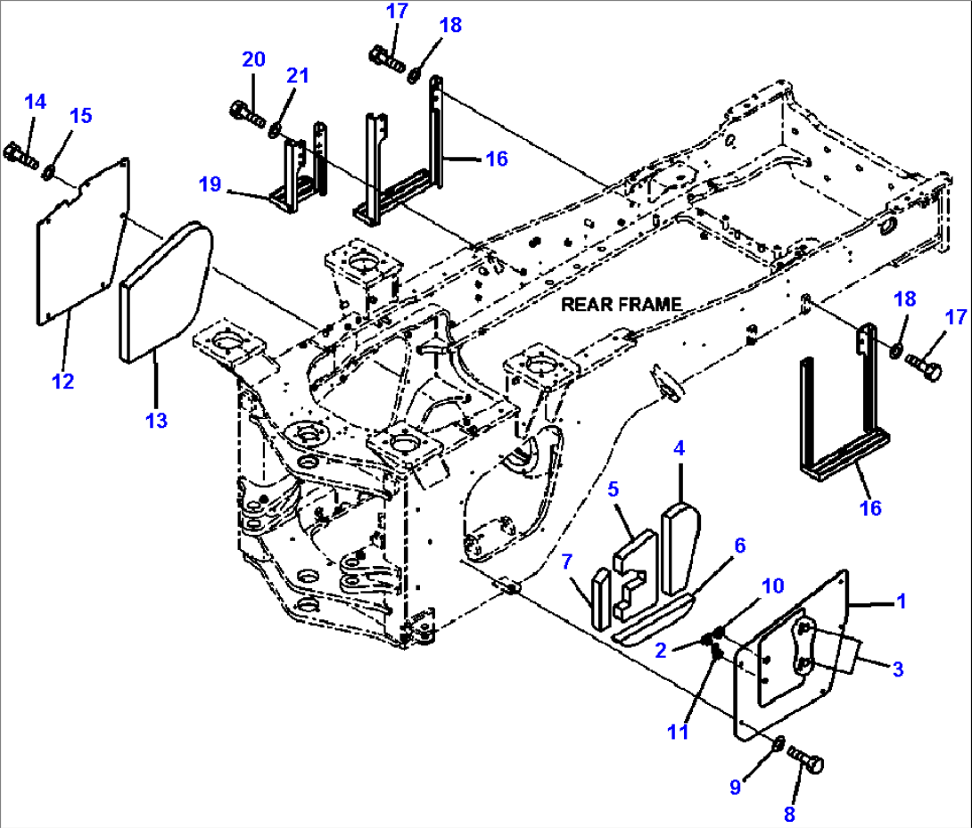 J4190-02A0 FRAME SIDE ACCESS COVERS AND REAR FRAME STEPS