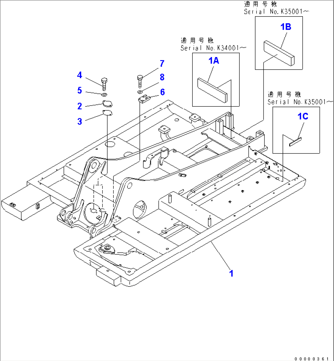 REVOLVING FRAME(#K32001-)