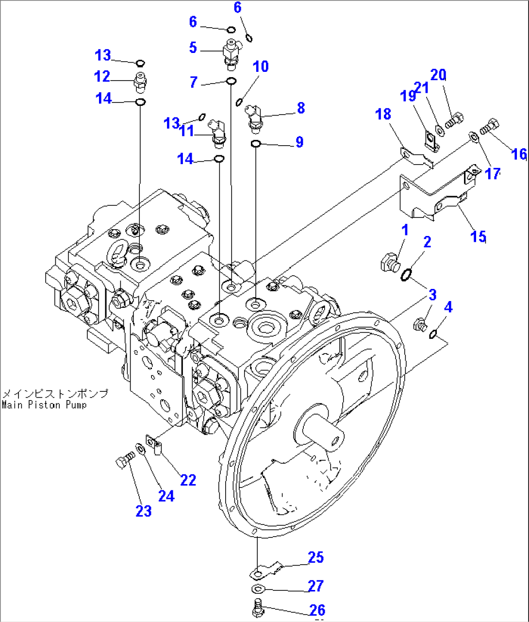 MAIN PUMP (FOR 1-ACTUATOR)