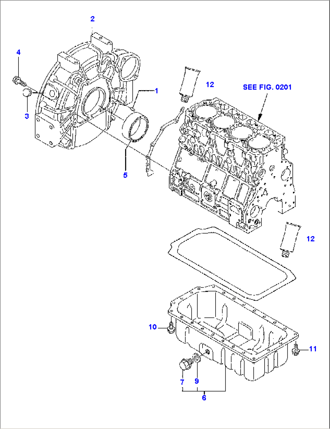 FLYWHEEL - LUBRICATING OIL SUMP