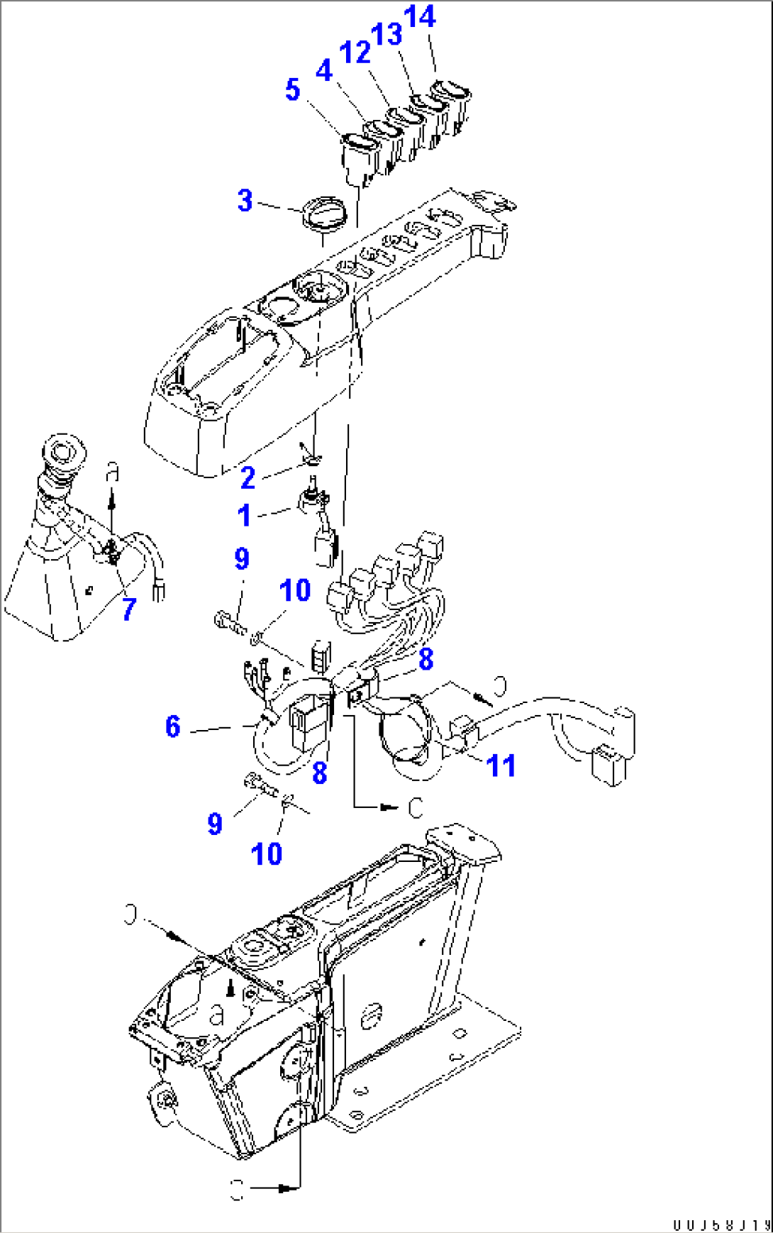 FLOOR FRAME (SWITCH) (EU SPEC.)(#20001-)
