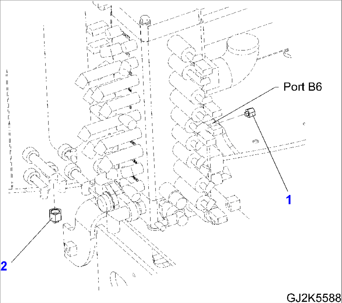 ARM CYLINDER (WITHOUT SAFETY VALVE) (PLUGS)