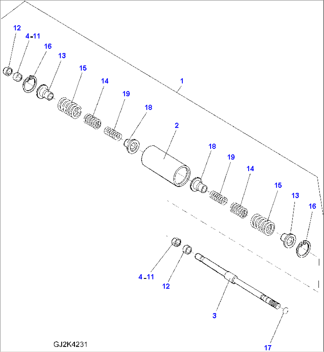 HYDRAULIC PUMP (30KM/H) (WITH SPEED CONTROL) (INNER PARTS) (4/9)