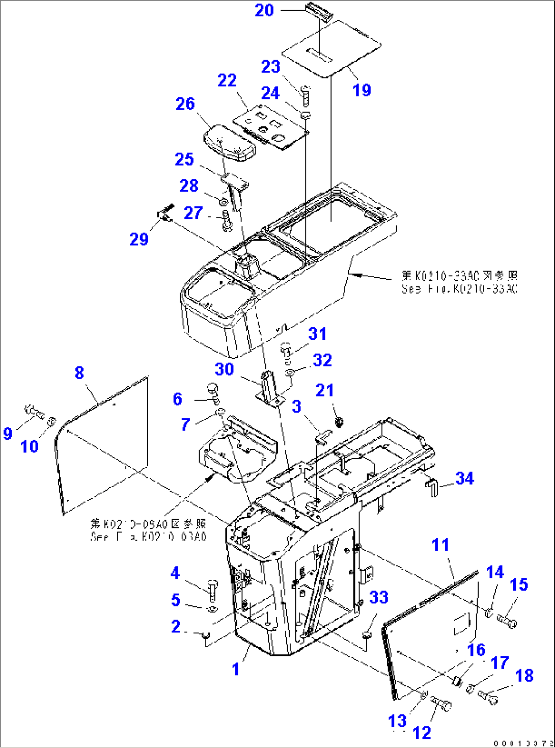 FLOOR (CONSOLE BOX) (R.H.)