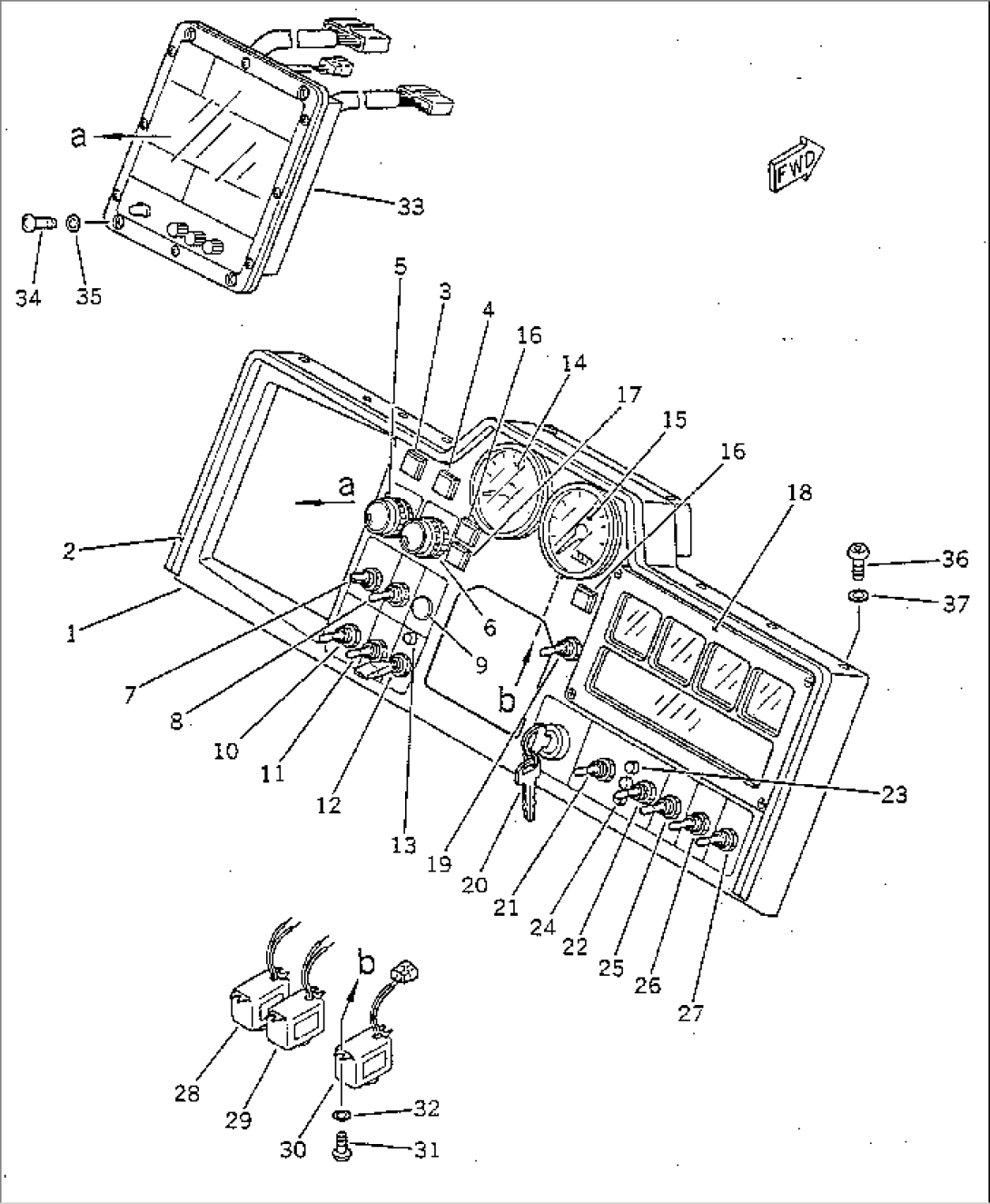 INSTRUMENT PANEL (FRONT) (FOR 3RD WINCH)