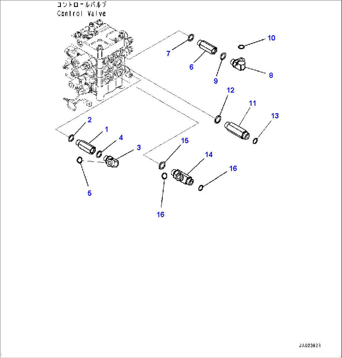 Control Valve, Connecting Parts (2/3) (#80001-)