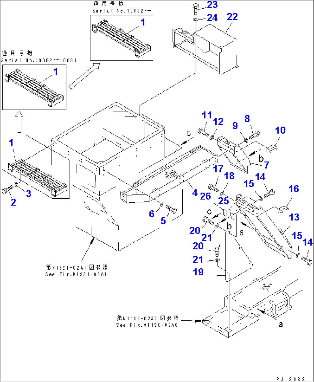 FRAME AND LADDER (FOR HIGH CAB)