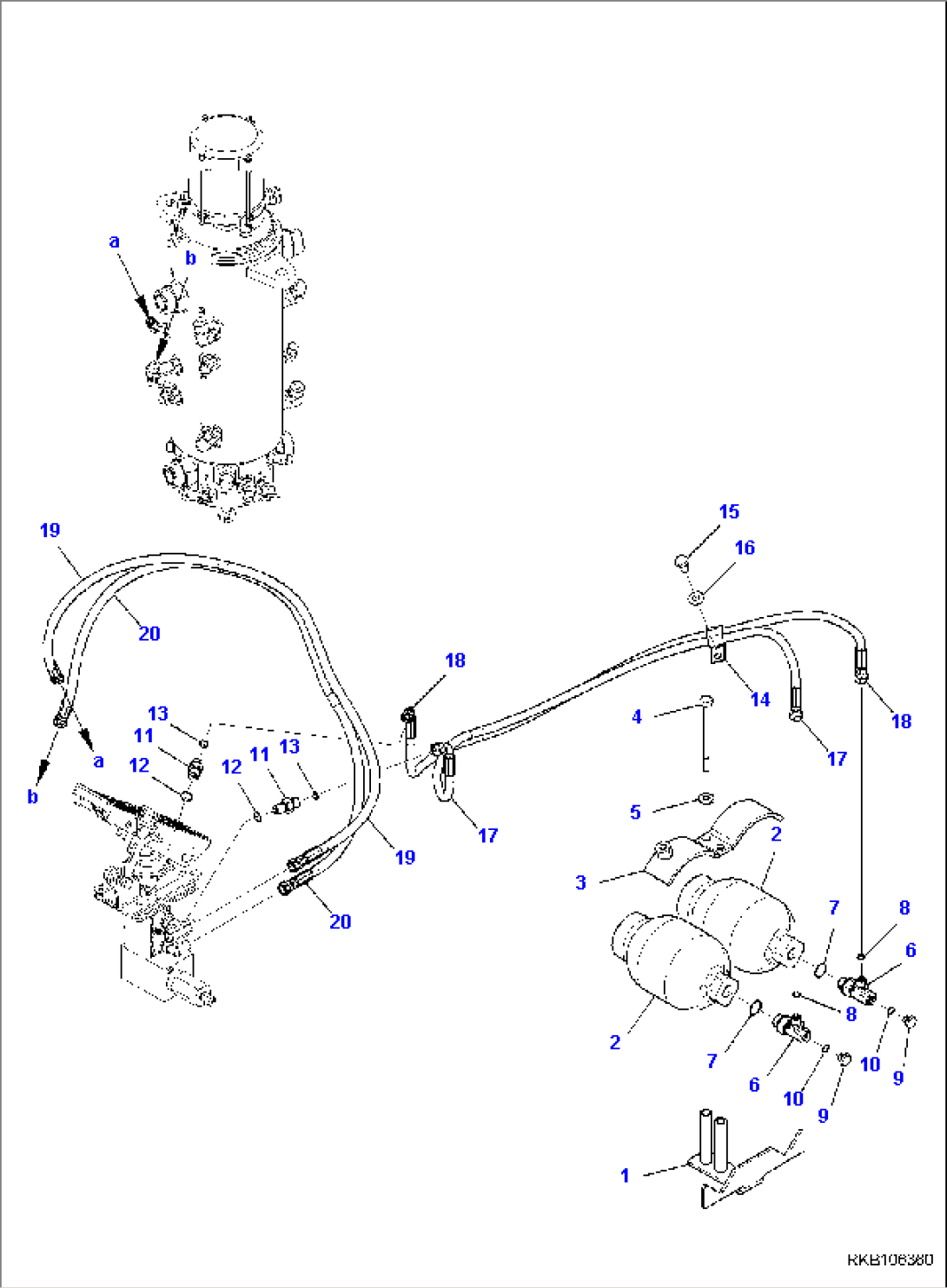 BRAKE PIPING, UPPER LINE