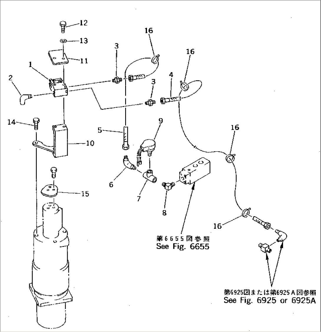 UPPER AIR PIPING (SELECTOR VALVE LINE) (WITH STEERING AUTO SELECTOR)(#1601-2300)