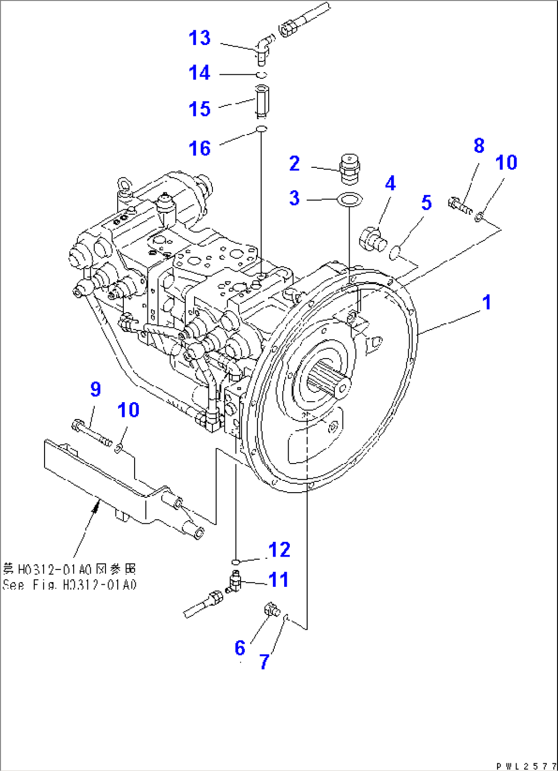 MAIN PUMP (CONNECTING PARTS)