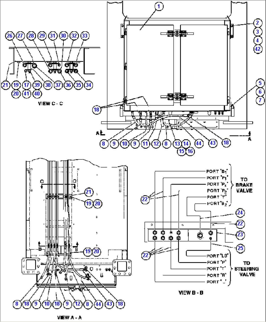 BRAKE CABINET/CAB PIPING
