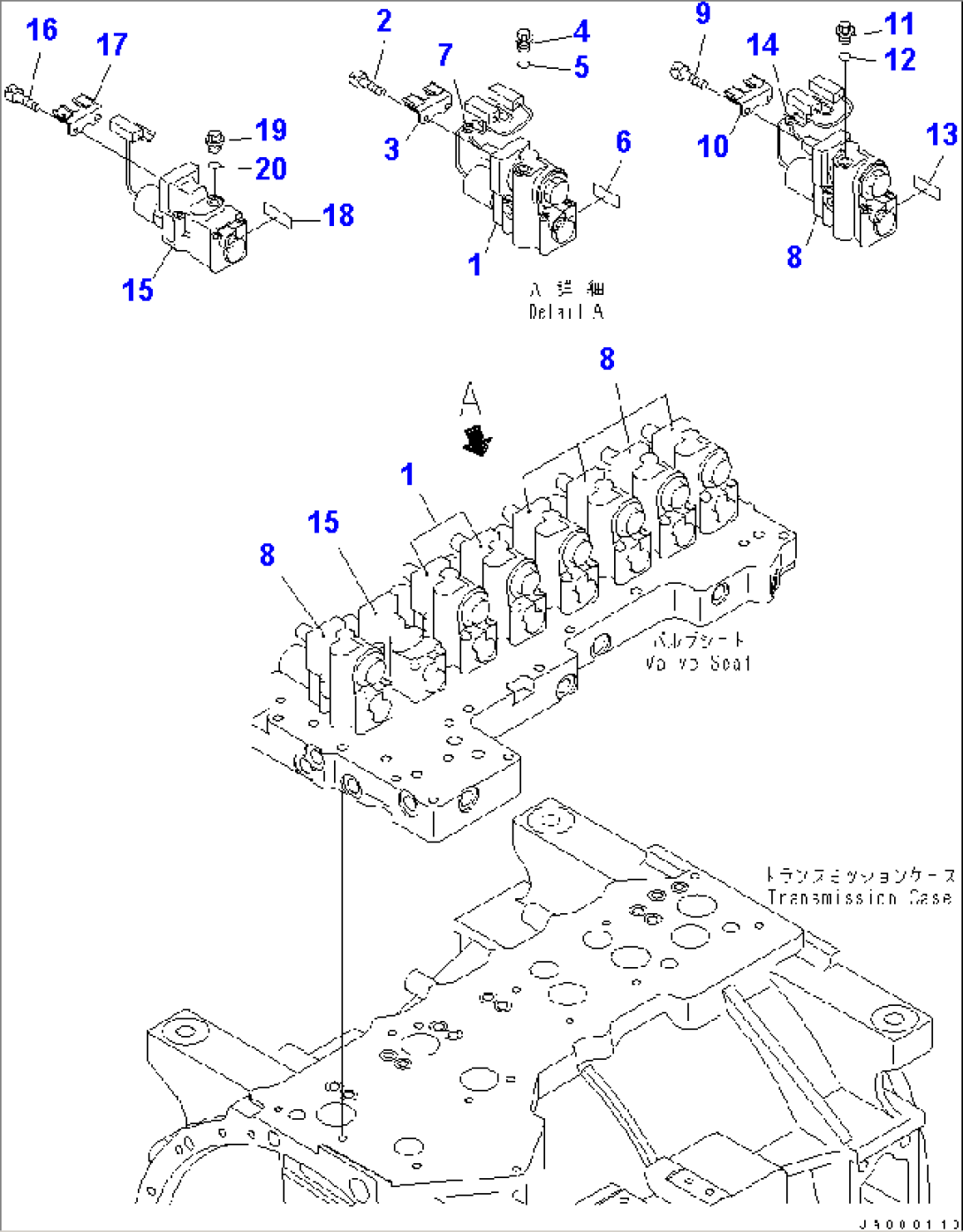 TRANSMISSION CONTROL VALVE (1/2)(#11001-)