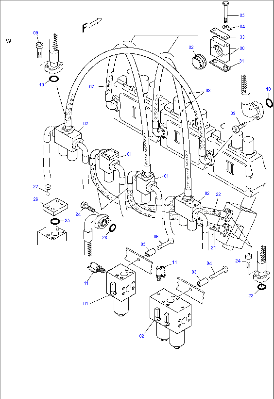 Pressure Lines H.P. Filter - Control Blocks