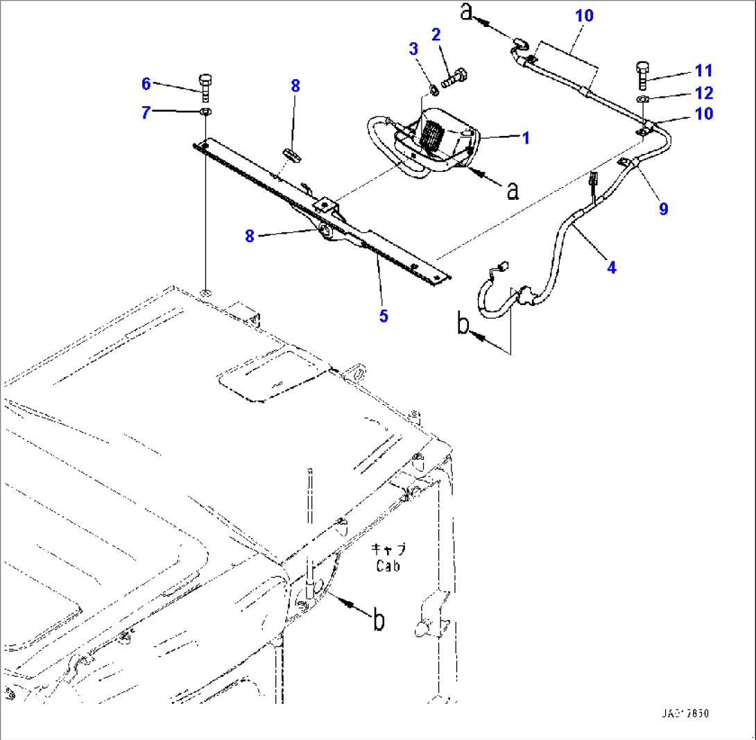 Rear Working Lamp (#30001-)
