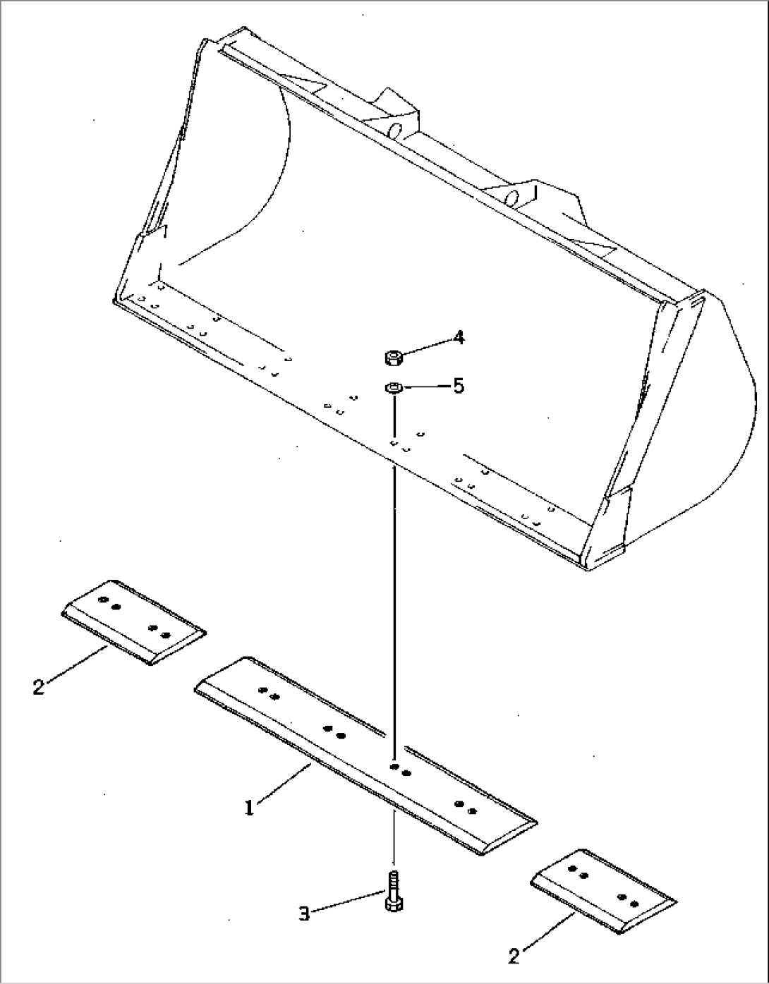 BOLT ON CUTTING EDGE (FOR COAL BUCKET)
