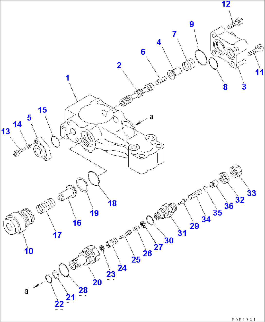 ADJUST CYLINDER SAFETY VALVE (FOR 2-PIECE BOOM)(#K32001-)